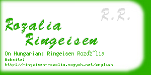 rozalia ringeisen business card
